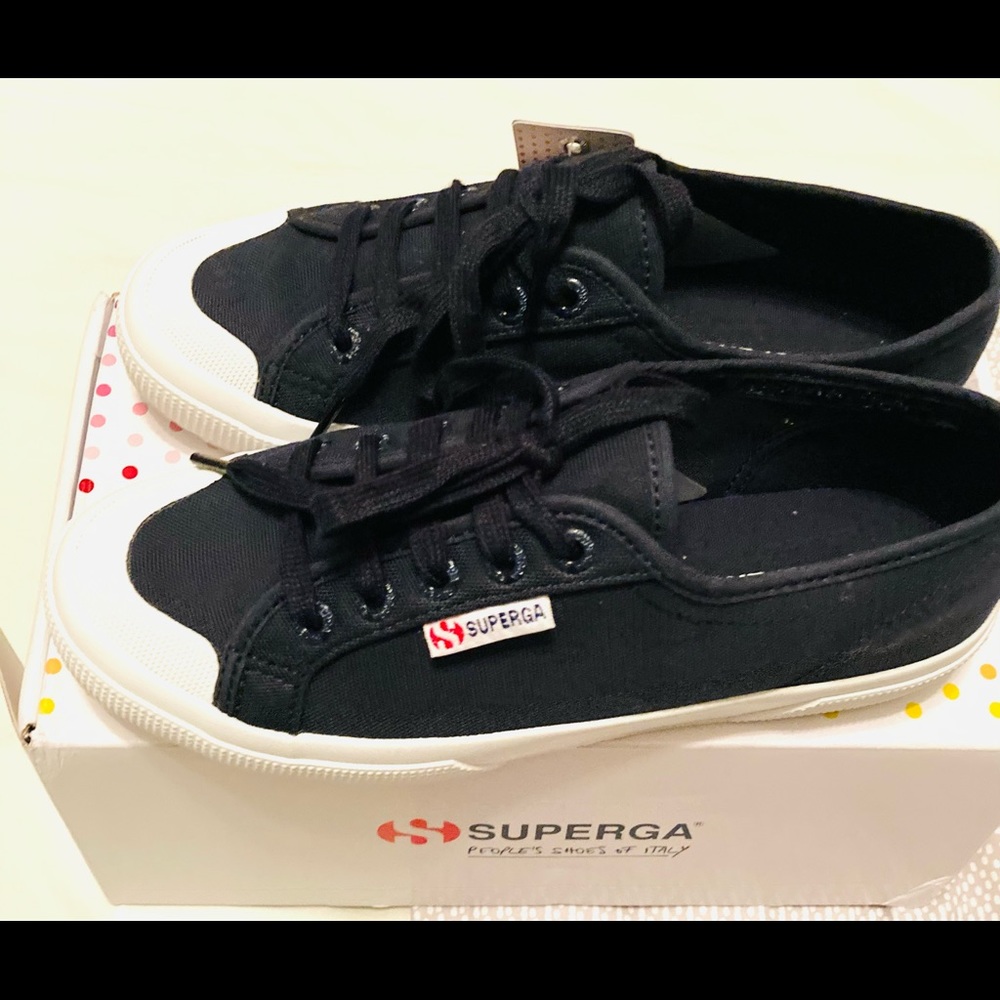 Superga 2294 Toe-Cap Navy Sneakers - Picture 3 of 13
